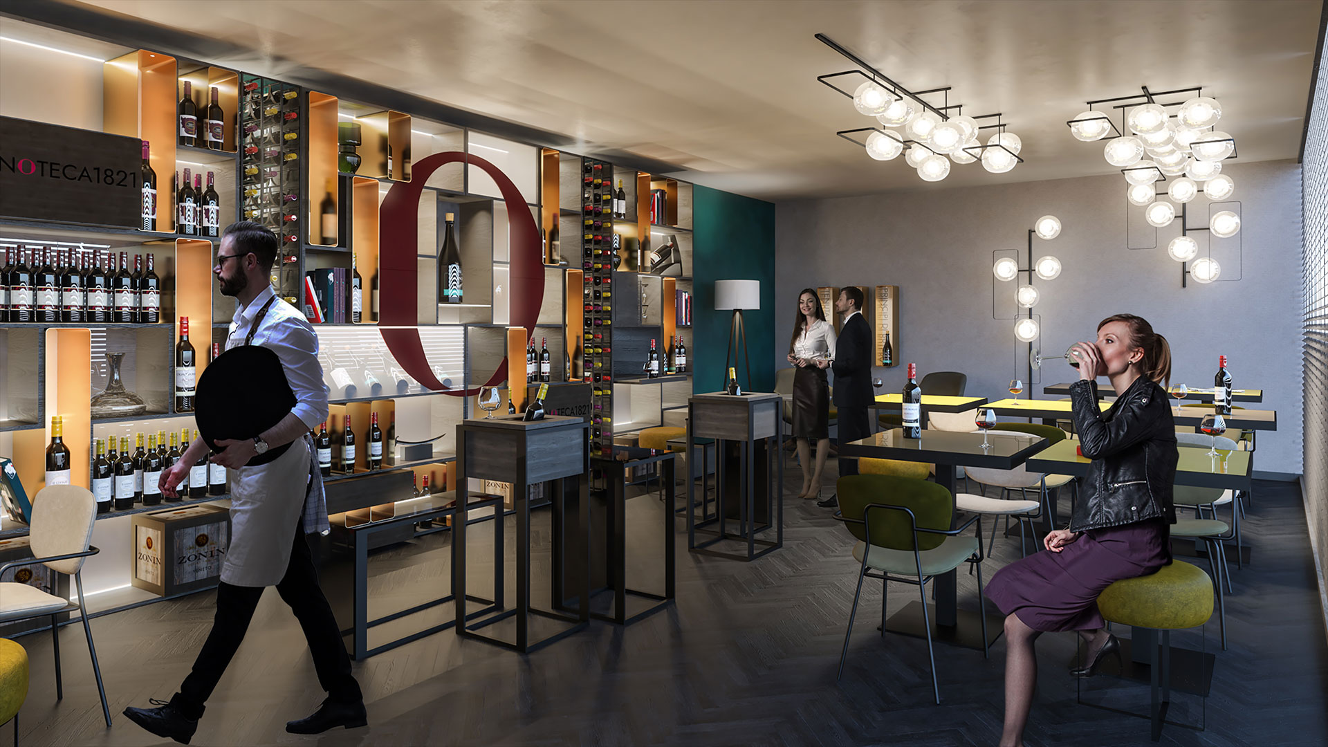 Progetti Interior Design - Vinoteca 1821 - Kwg Architects